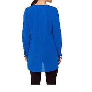 - Susan Graver Stretch Woven Tunic with Crossover Hem size 6